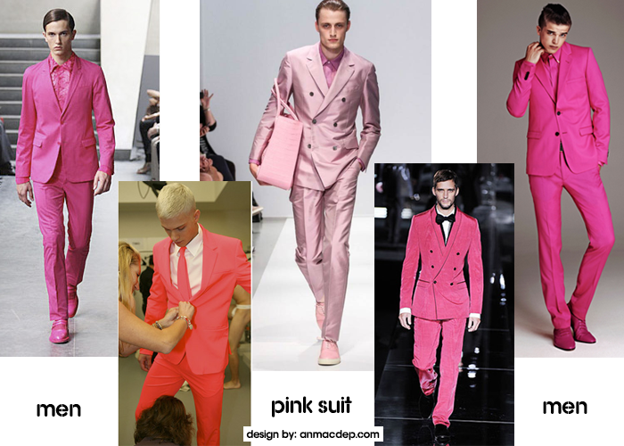Bí mật của màu hồng trong thời trang nam